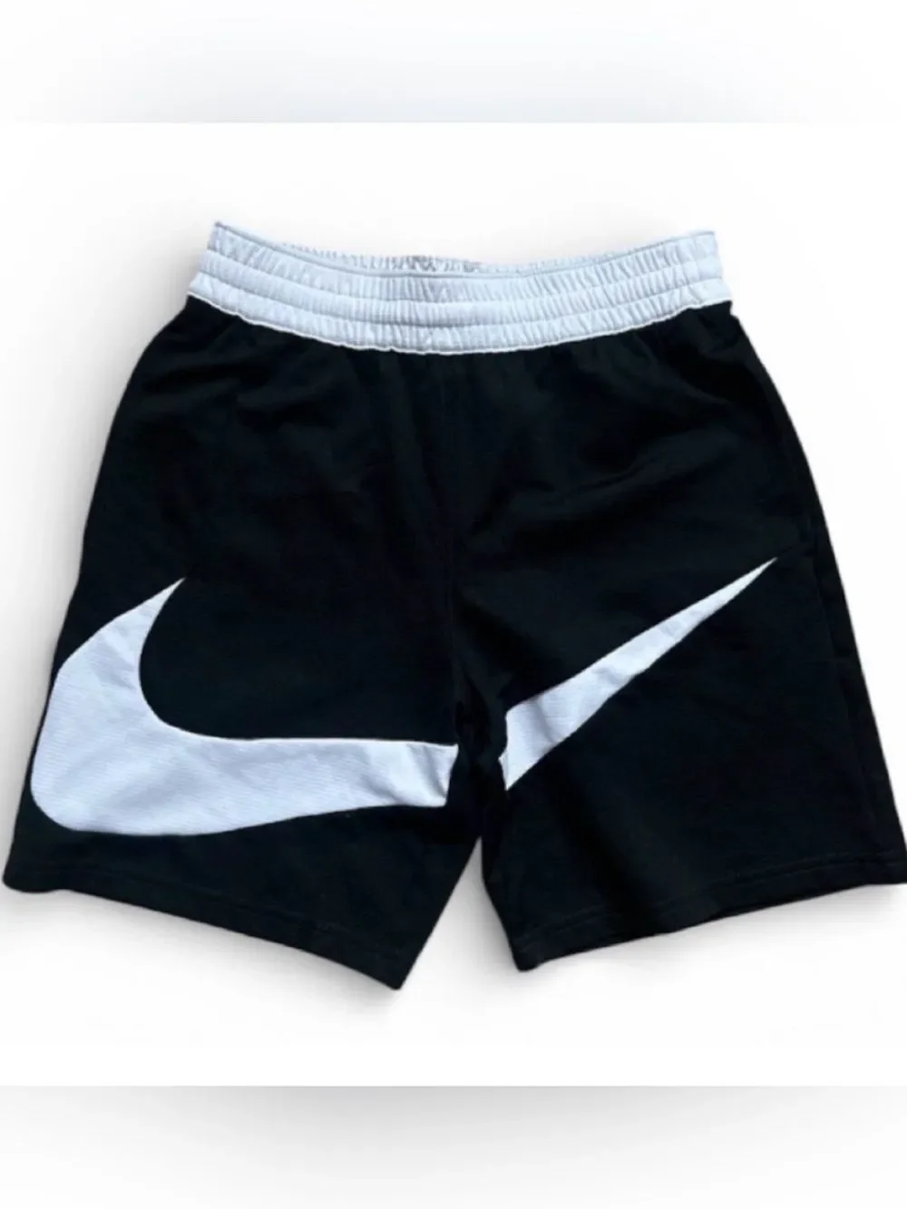 Nike Black Shorts with white Swoosh Accent